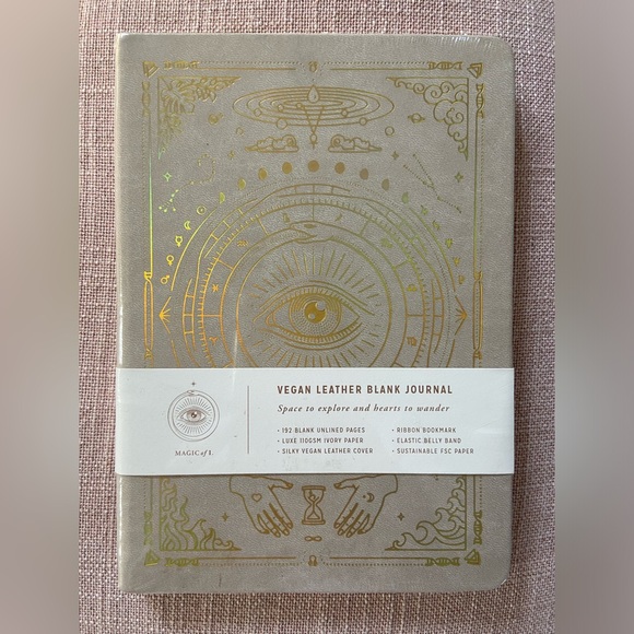 •MAGIC OF I• vegan leather blank journal - Picture 1 of 4